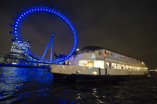 An example of a Thames Party Boat used for the Christmas Thames Party Cruise
