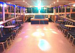 Enjoy a great party atmosphere on the Thames Party Boat Royalty for NYE in London