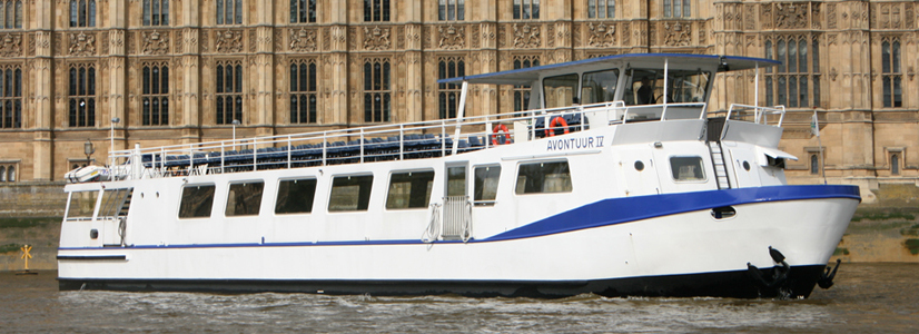 The Avontuur is one of London's busiest party boats on the river Thames 