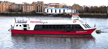 Tickets available for the Galaxy New Year's Eve boat cruise on the Thames in London