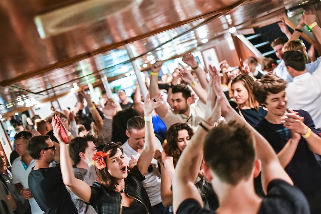 A great party atmosphere is guaranteed on a New Year's Eve Thames Boat Party