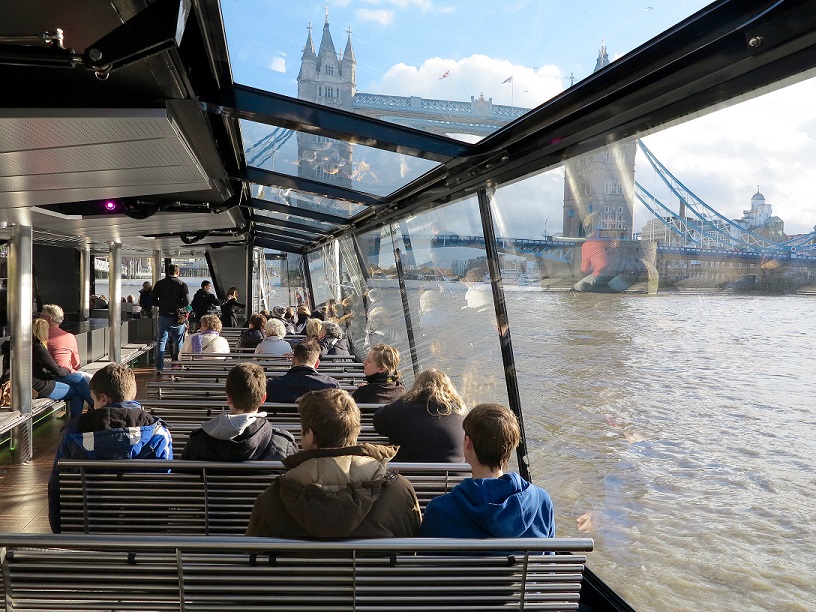 Newly refurbished Thames Sightseeing boat - perfect for New Year's Eve fireworks in London